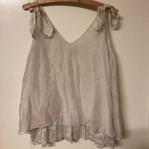 Ruffle tank top